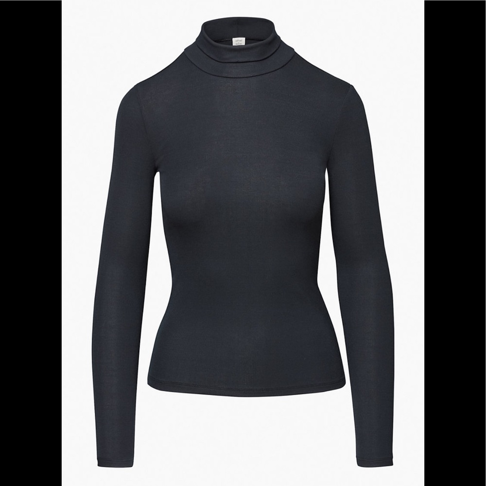 WILFRED | Only Hip Turtleneck Long Sleeve Ribbed Black Noir Size XS